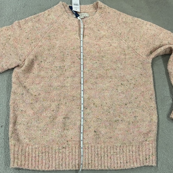 LOFT Soft Pink Crew Neck Sweater - Picture 7 of 9